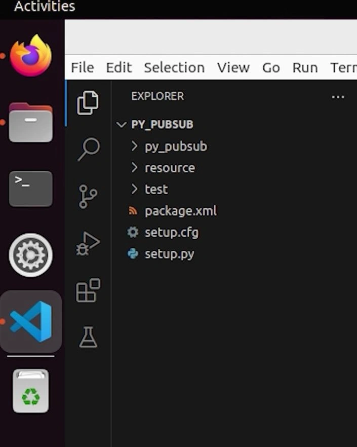 VSCode 좌측 창 예시